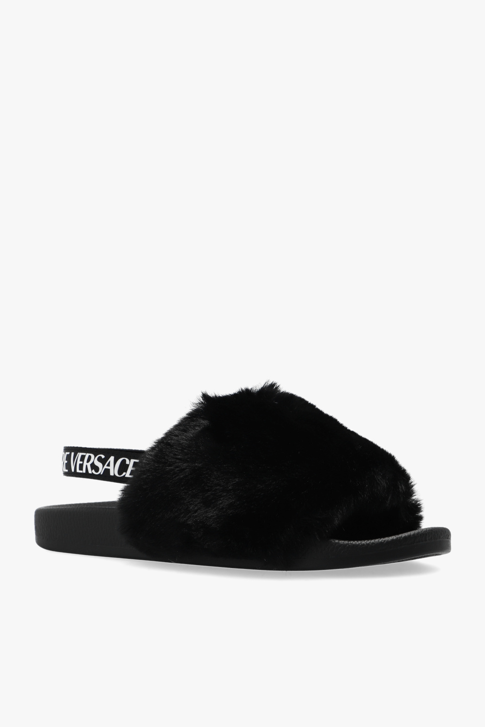 Versace best sale fluffy slides